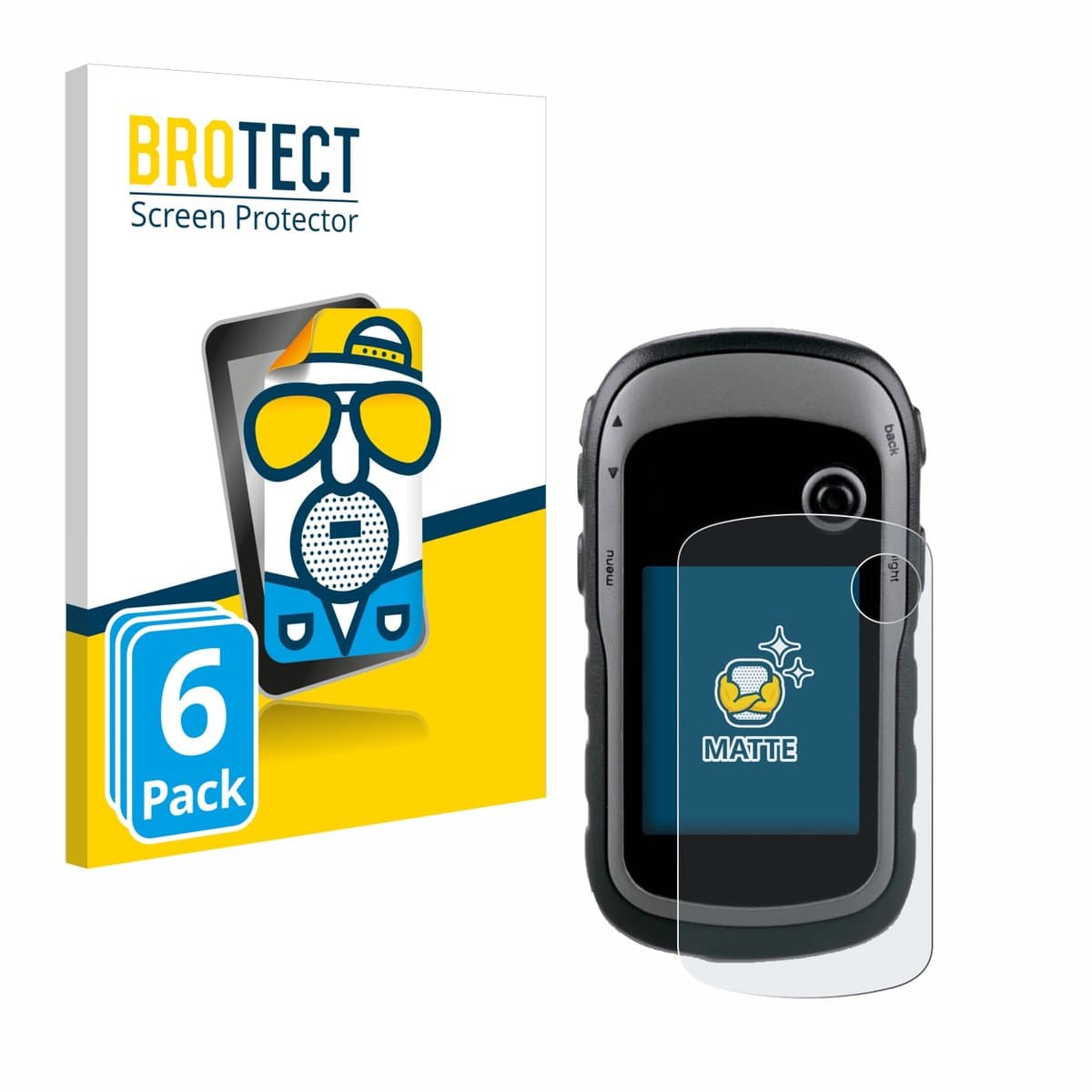 BROTECT - Screenprotector voor Garmin eTrex 30x - Folie Beschermfolie matte 6 Stuks