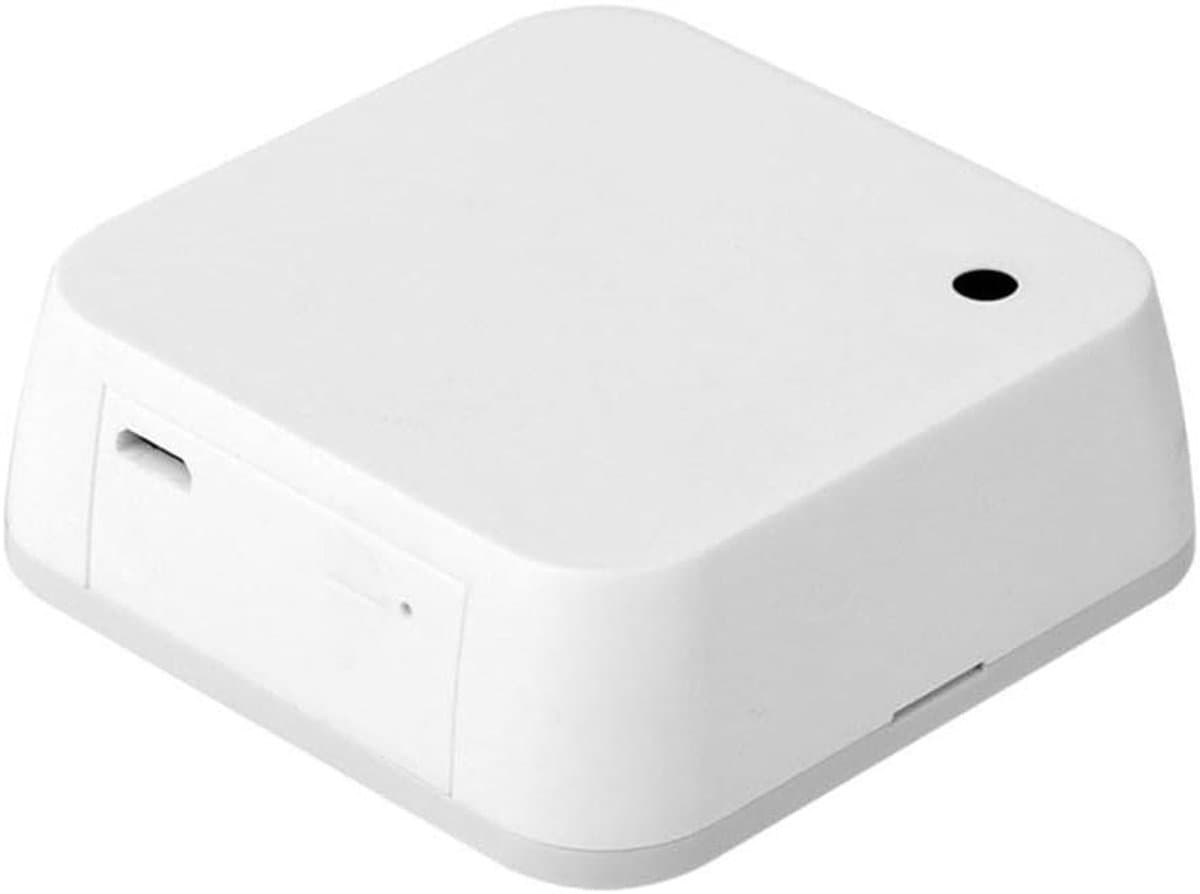 Temperatuur Vochtigheid Sensor - Milieu Monitor - Domotica Instellen - 3-in-1 Meting - 8 x 8 x 5 cm - Wit