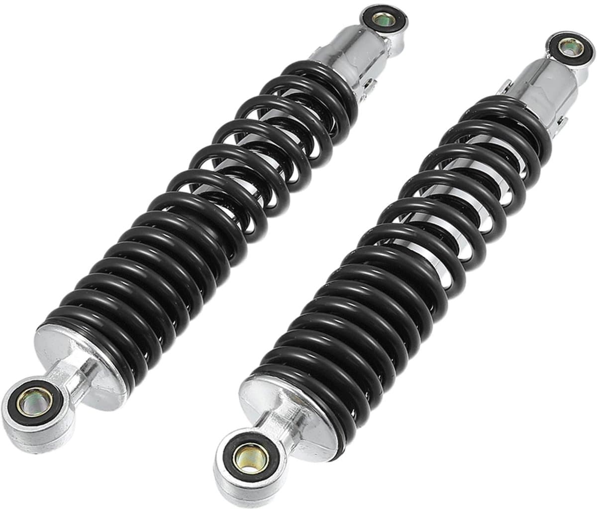 Dailygoods- Achtervering Schokdemper Duurzaam - Instelbaar - 310mm - Voor Motorfietsen - ATV - Bromfietsen - Metaal Zwart