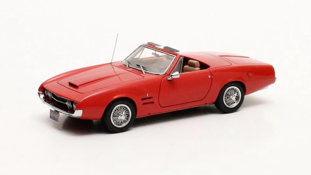 Modelauto Ghia 450 SS Convertible 1966 red - Schaal 1:43