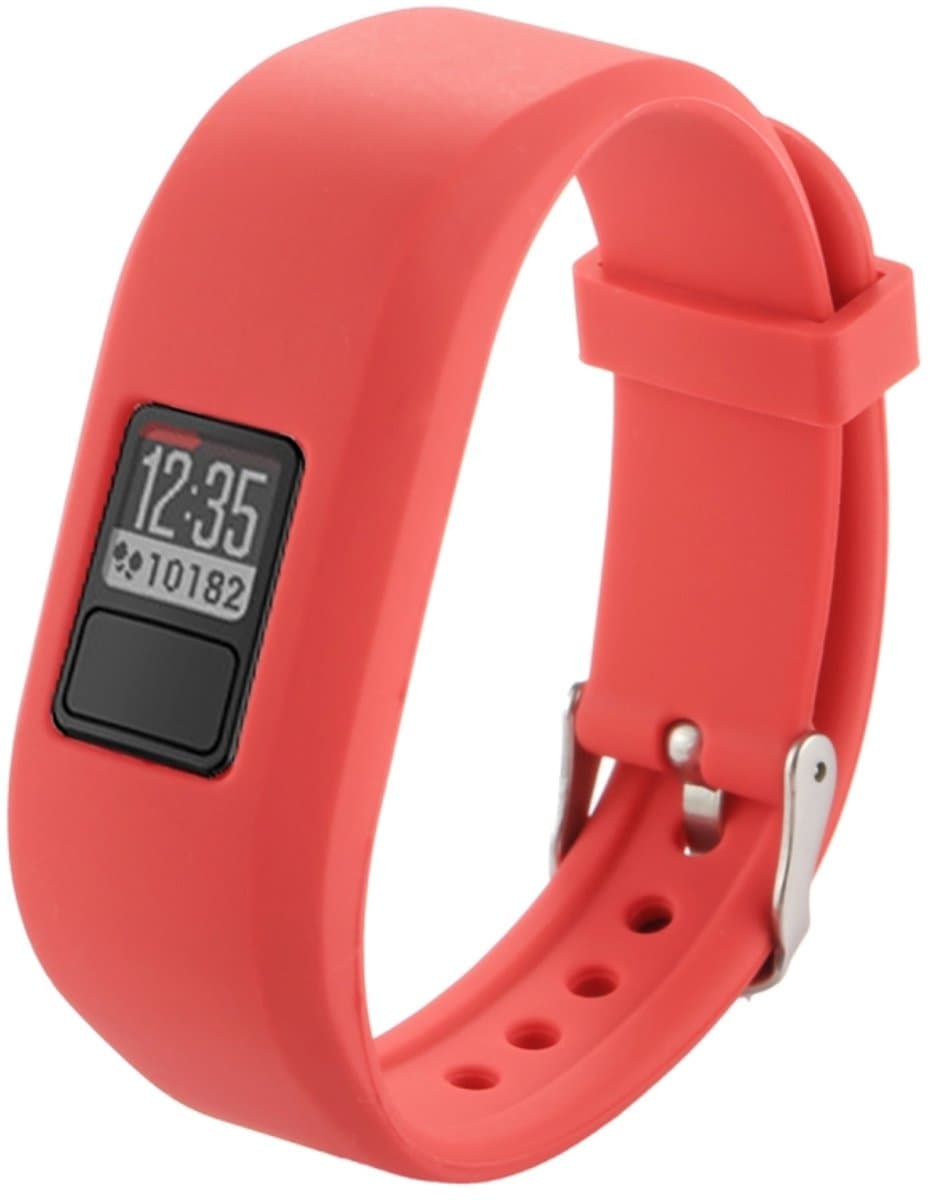 Voor Garmin Vivofit 3 Smart Watch siliconen horlogeband, lengte: ongeveer 24,2 cm (rood)