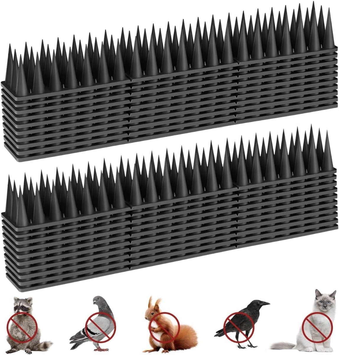 SP® Duiven Verjager - Duivenverjager - Duivenpinnen - Zwart - 29cm x 4cm x 4cm