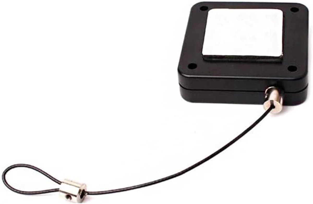 2 stuks zwarte multifunctionele ponsvrije automatische sensordeurdranger kits, resiidentiële commerciële autodeurdranger met trekkoord - 120 cm