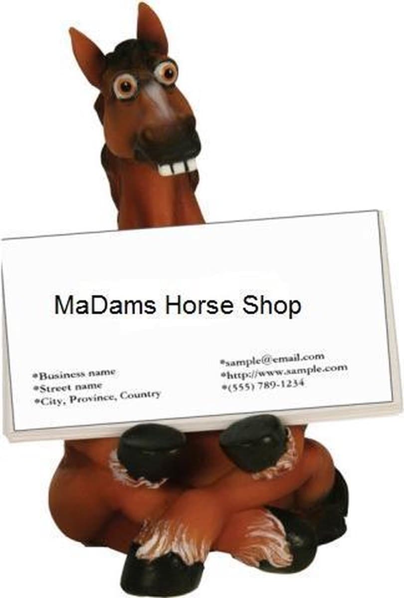 Visitekaartje houder paard