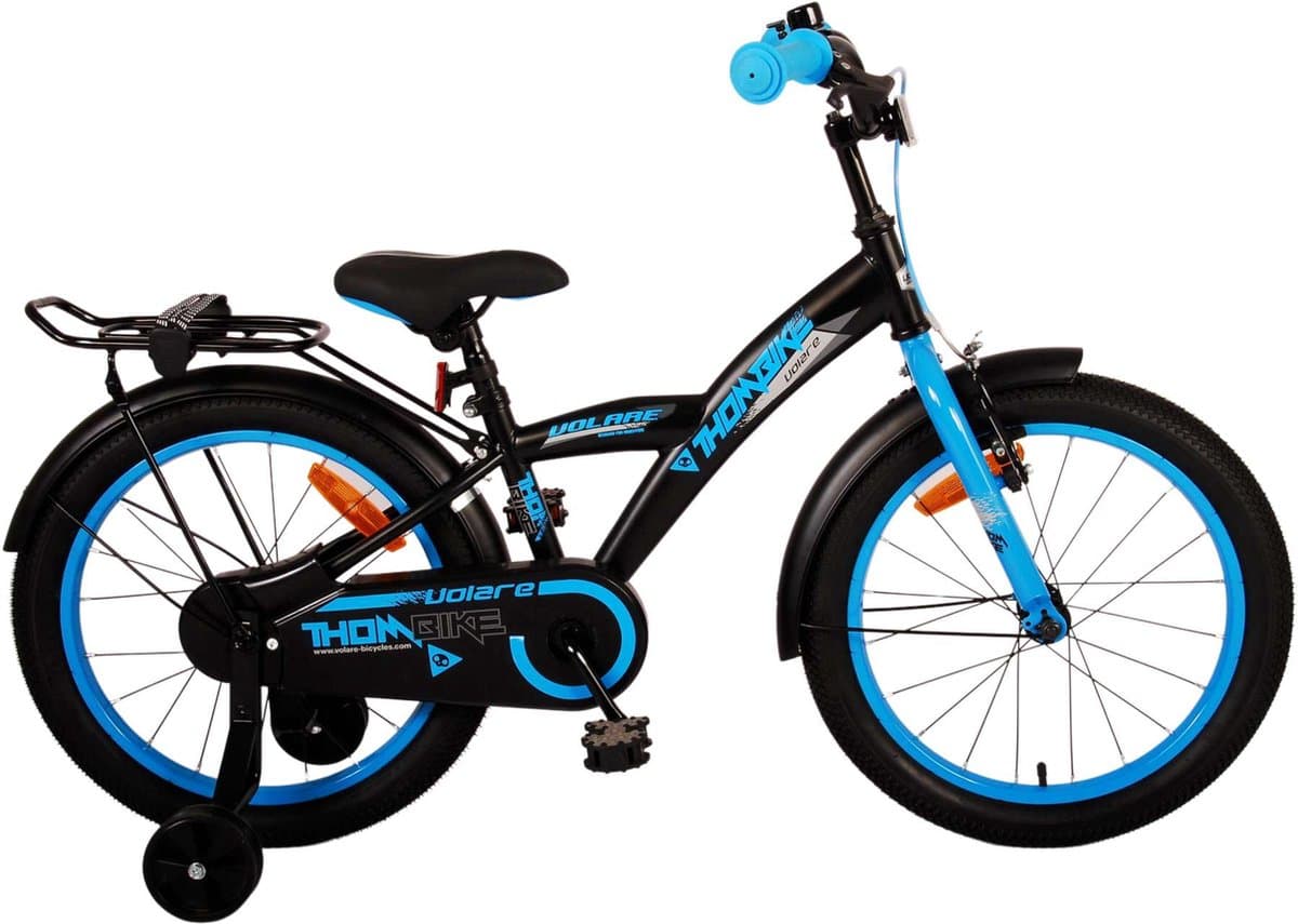 Volare Thombike Kinderfiets - Jongens - 18 inch - Zwart Blauw