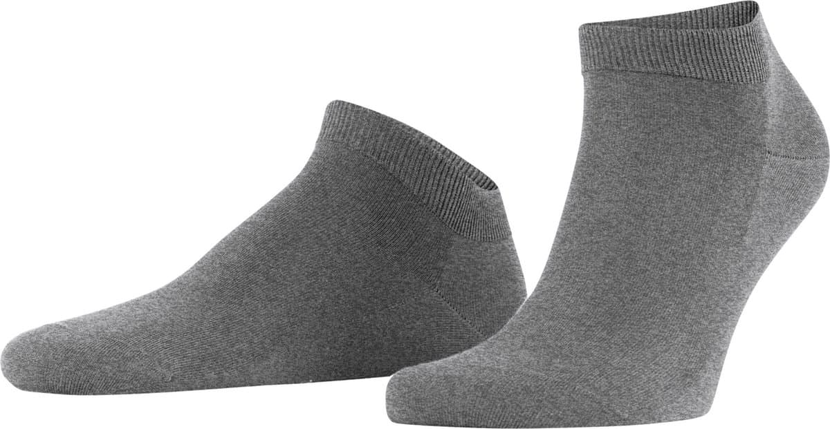 FALKE ClimaWool temperatuurregulerend vochtregulerend duurzaam lyocell merinowol sneakersokken heren grijs - Maat 41-42