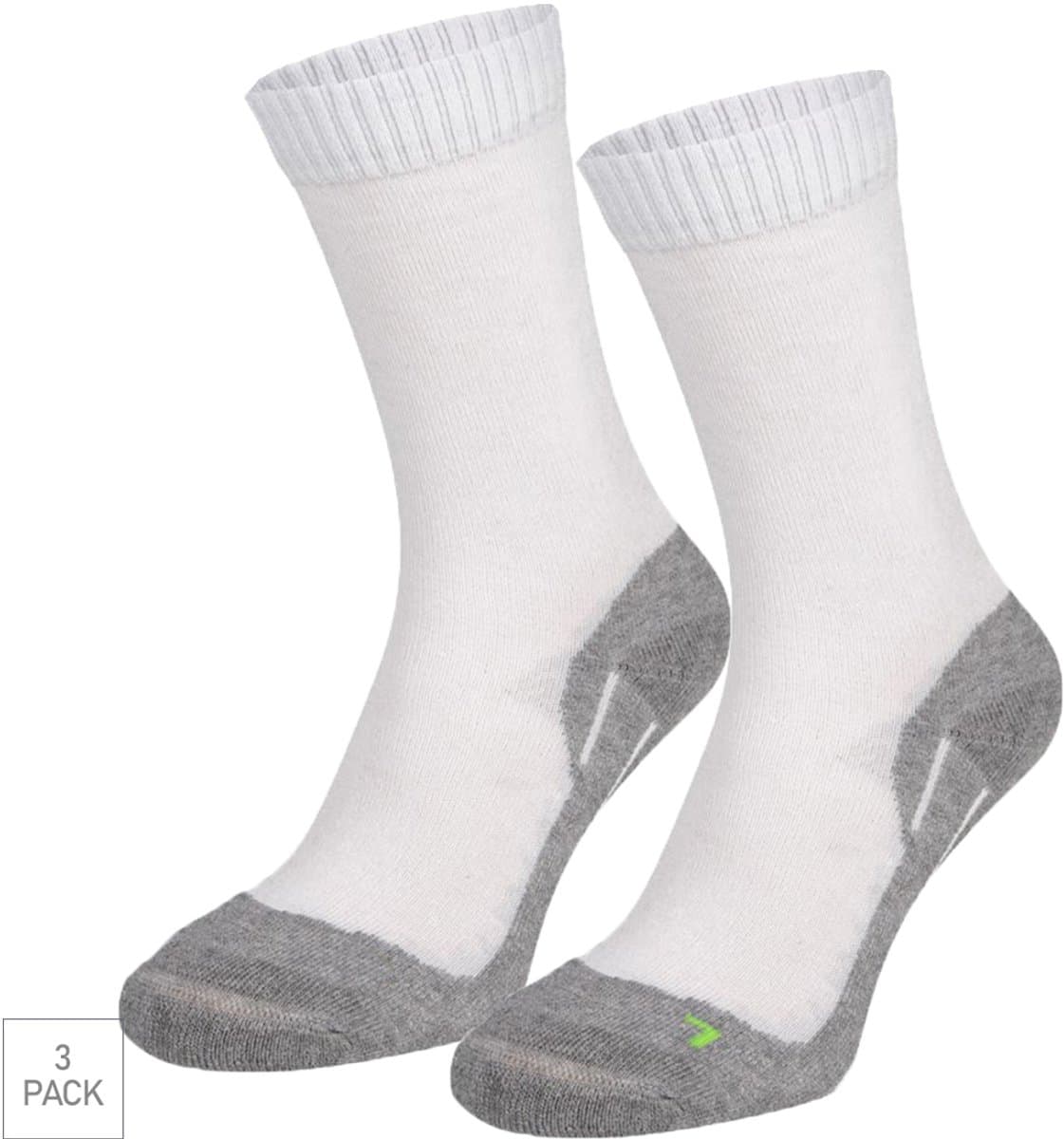 Boru Bamboo - 3-Pack - Wandelsokken XP - Bamboe - Antibacterieel - Heren / Dames - wit - 35-38 - 2342