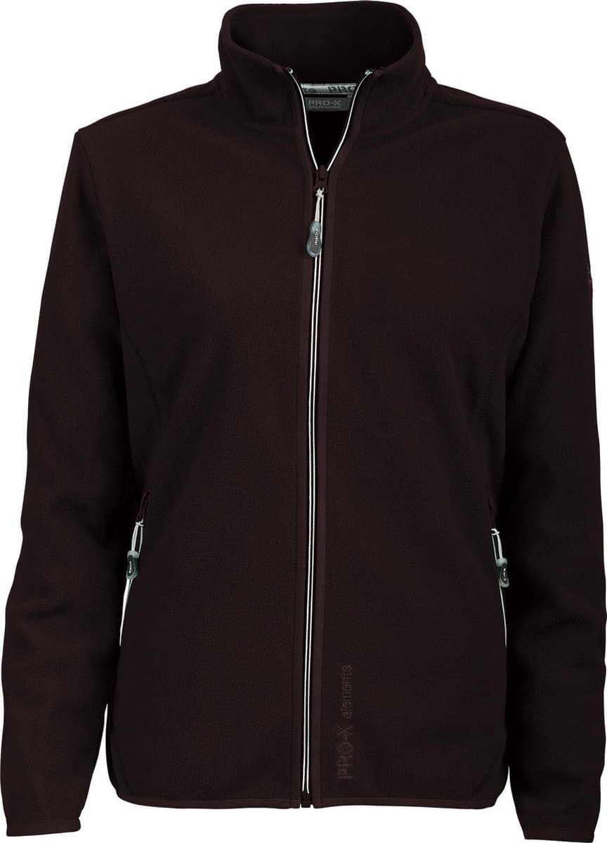 Pro-x Elements Fleecejack Britta Dames Polyester Zwart Maat 48