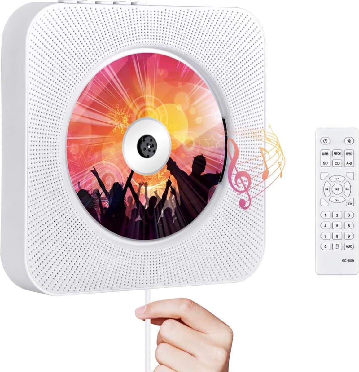 Discman - CD speler - Anti shock - Oplaadbaar - Bluetooth - Voor oordopjes en koptelefoon - Must have voor iedereen!
