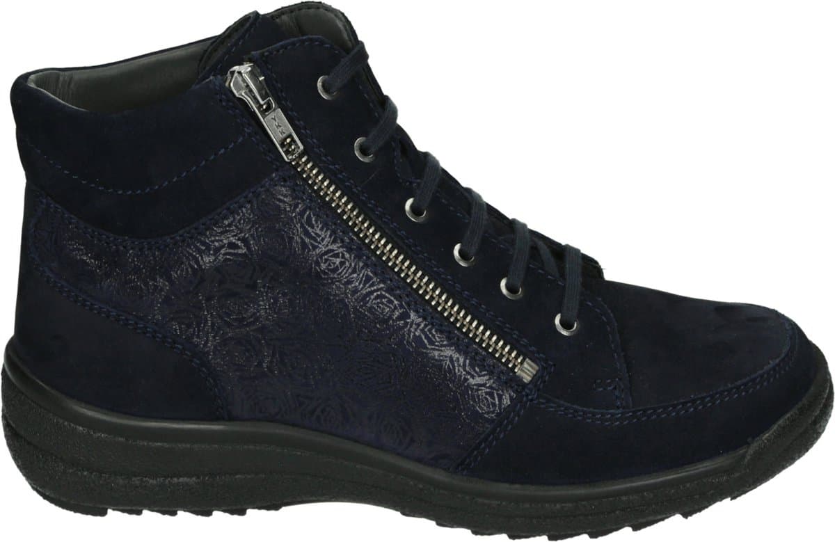 Strober - SENTA 73017H1 - Hoge sneakersVeterlaarzenDames veterschoenenDames sneakersHalf-hoge schoenen - Kleur: Blauw - Maat: 40.5