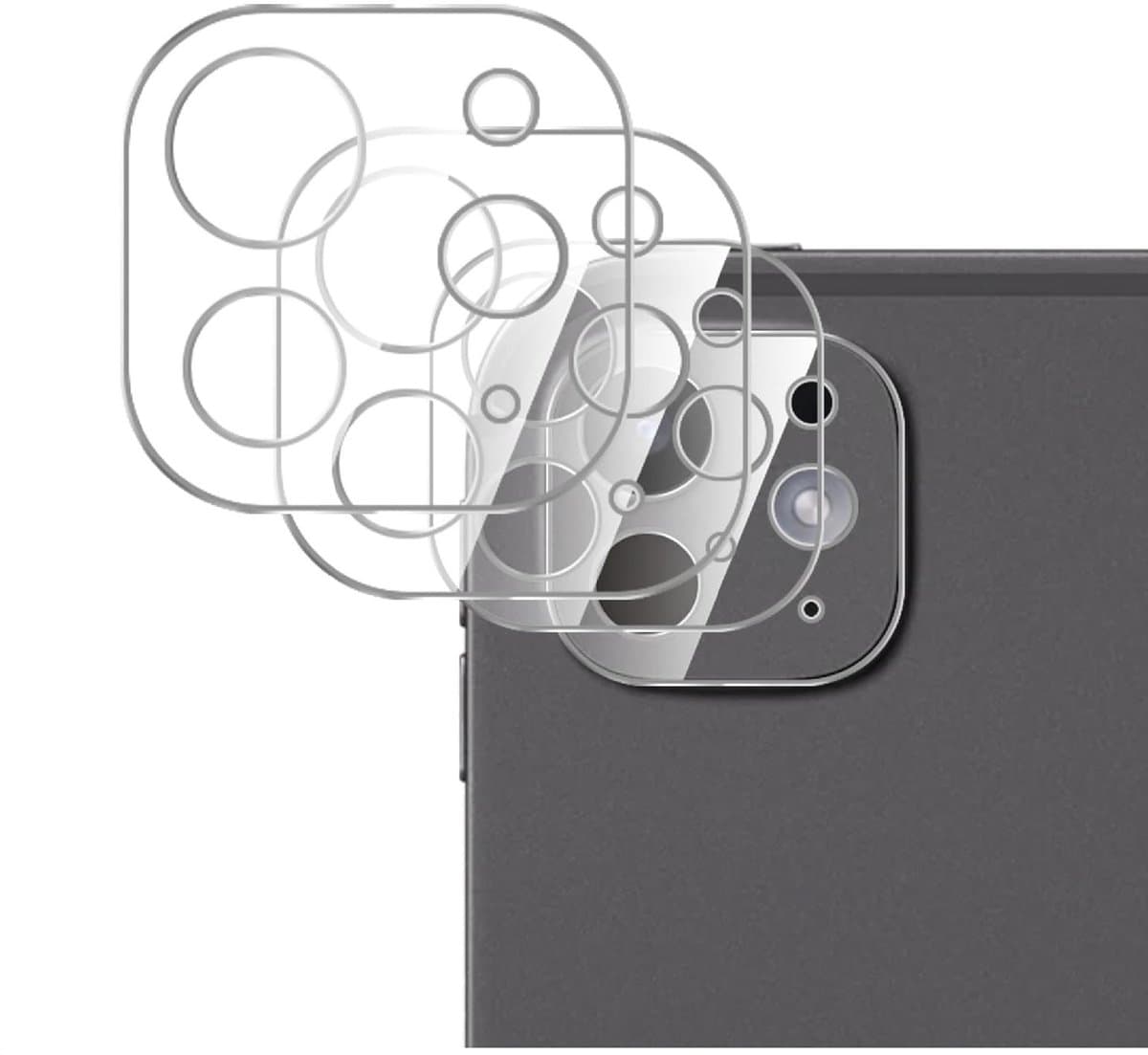 Dailygoods - 3D Camera Lensbeschermer voor iPad Pro