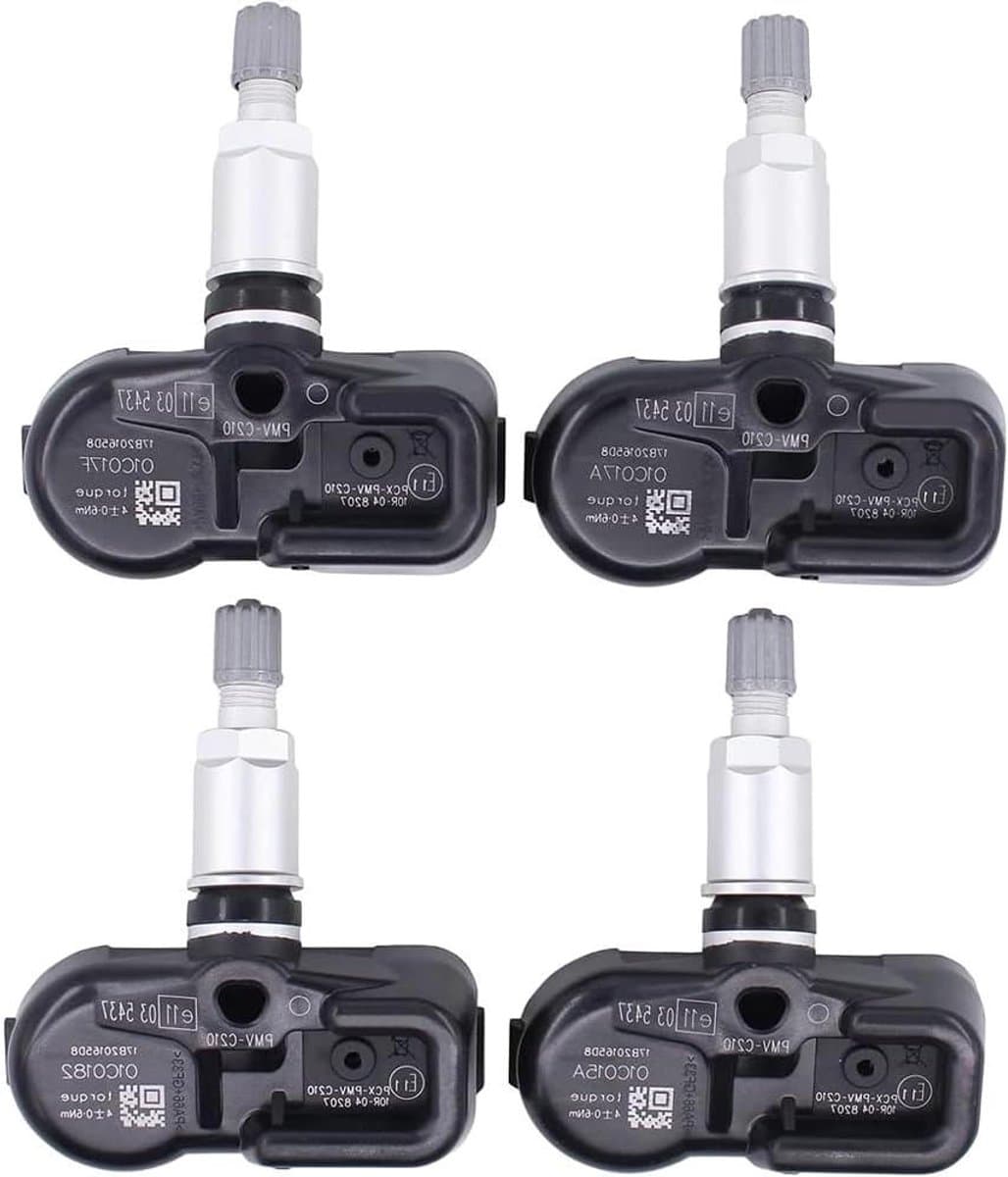 Banden Spanning Sensoren - TPMS Systeem - Veilig Rijden - Realtime Monitoring - 4 Stuks - Zwart