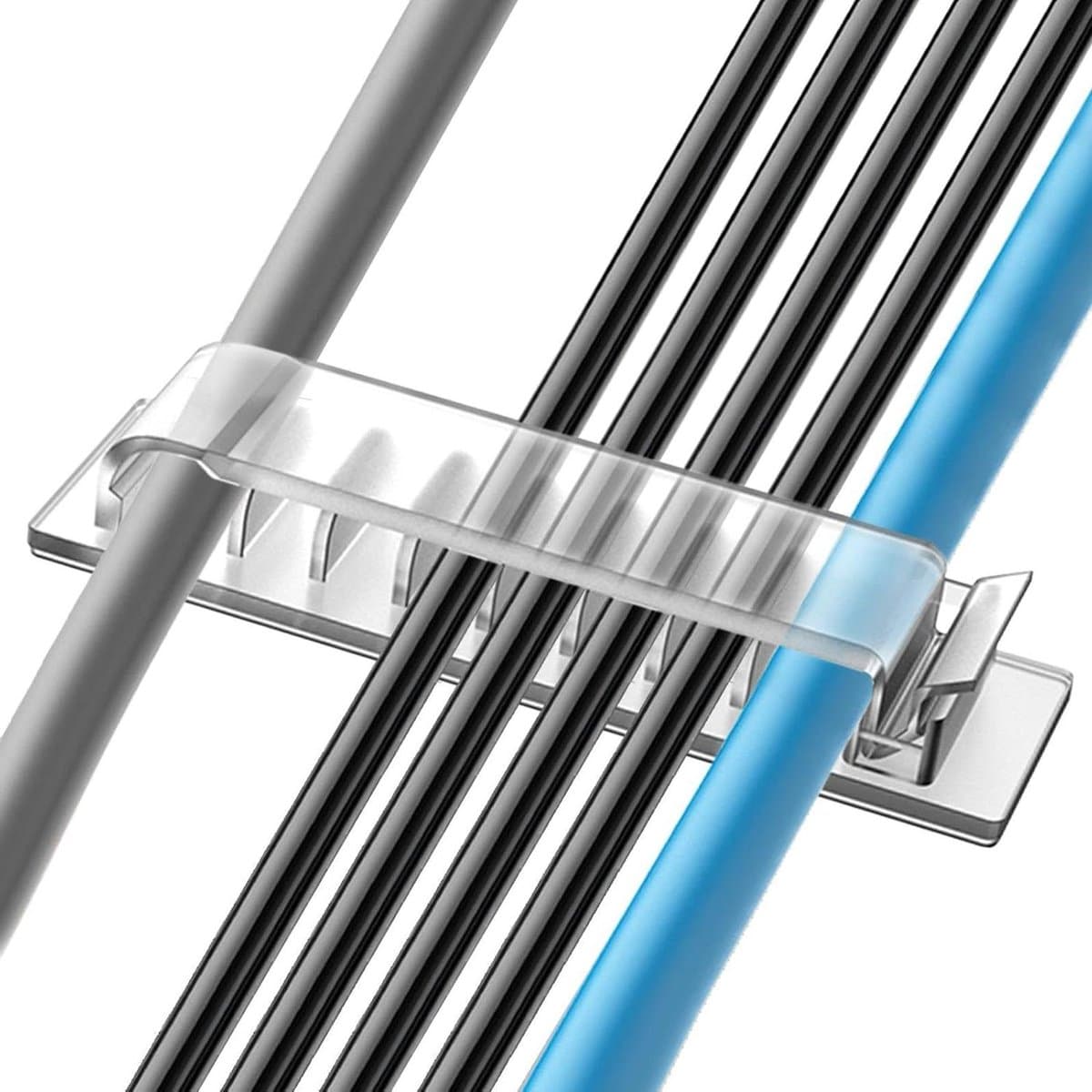 Draadkabelhouder Clips - Kabel Organizer - Bureau Opruimen - Zelfklevende Achterkant - 20 x 12 mm - Transparant