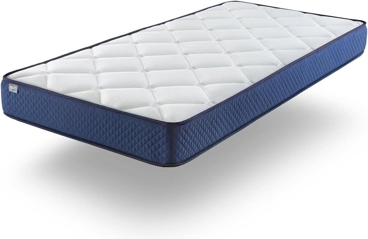 Matras 90 x 190 cm met ergonomische ondersteuning en visco-elastisch materiaal