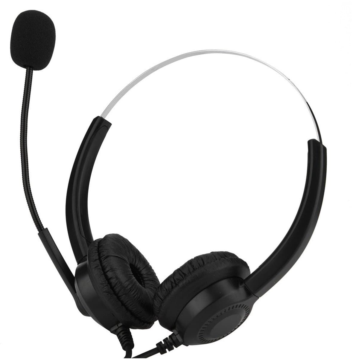 Dailygoody - Call Center USB-headset - Ruisonderdrukking - 360 Graden Rotatie - Comfortabel - Microfoon met Mute-functie - Ideaal voor Klantenservice