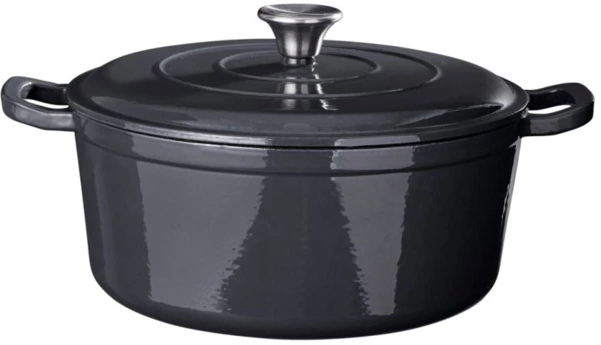 Gietijzeren Braadpan 'Siaki' grijs 28 cm