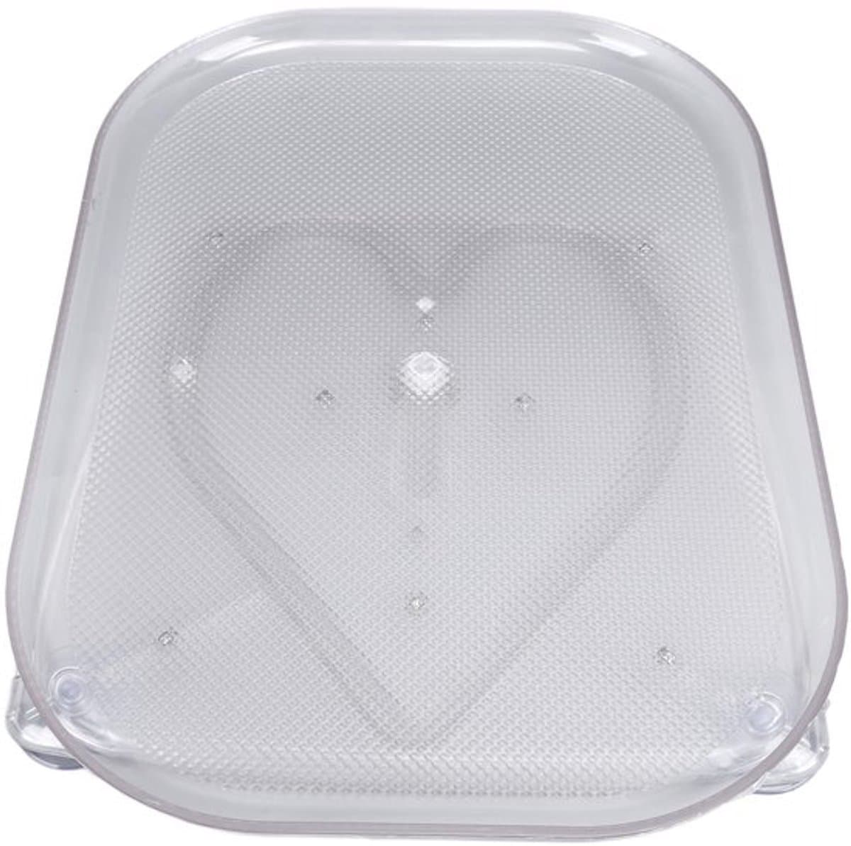 Draaiplateau-organizer voor koelkast, elegante en schone opbergruimte, rechthoekige koelkastorganizer, gemakkelijk op te bergen voor in de keuken (L)