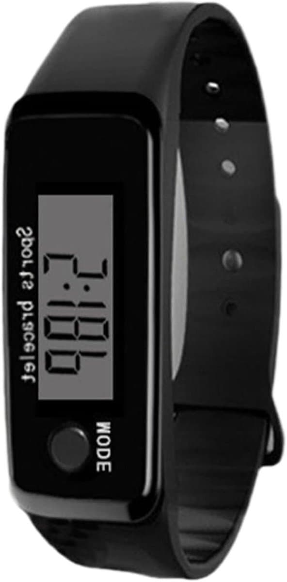 Fitness Tracker - Activiteitshorloge Stappenteller - Sporten Buiten - Waterdichte Bescherming - 15.9cm Bandbreedte - Zwart