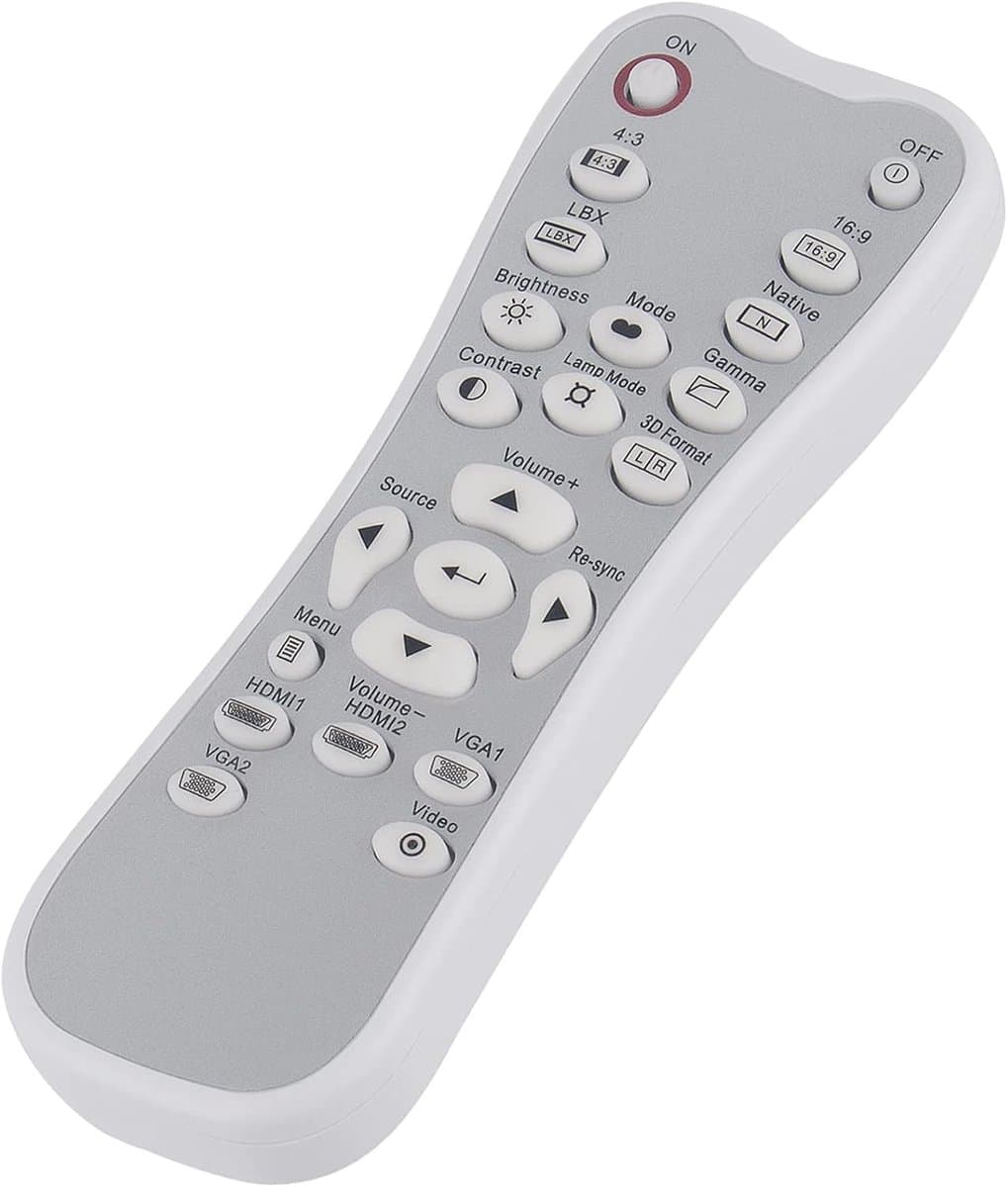 Vervangende Afstandsbediening - Projector Afstandsbediening - Home Cinema Bediening - Direct Werkend - 10 Meter Bereik - Grijs