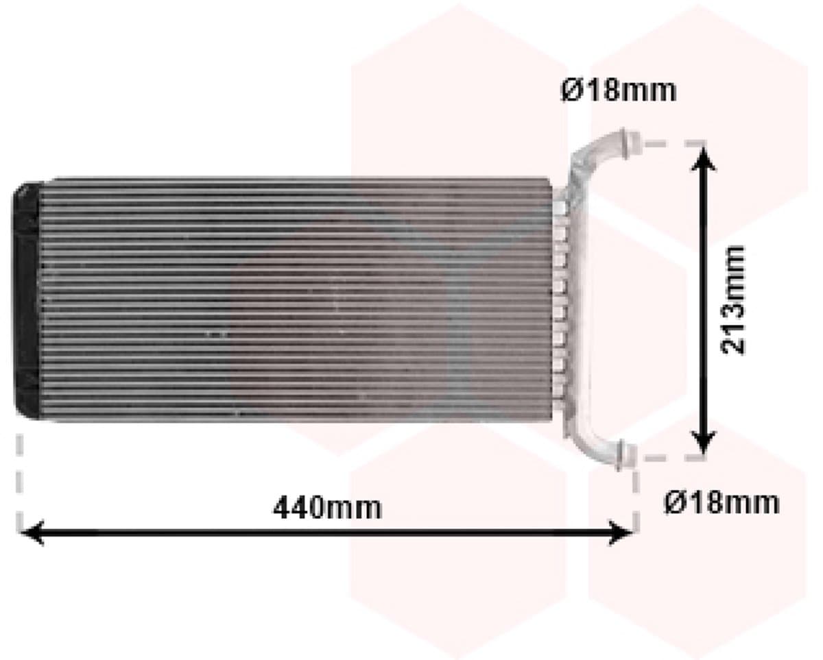 Van Wezel - KACHEL RADIATEUR VOOR MERCEDES BENZ SPRINTER 2006-2013 0038358901
