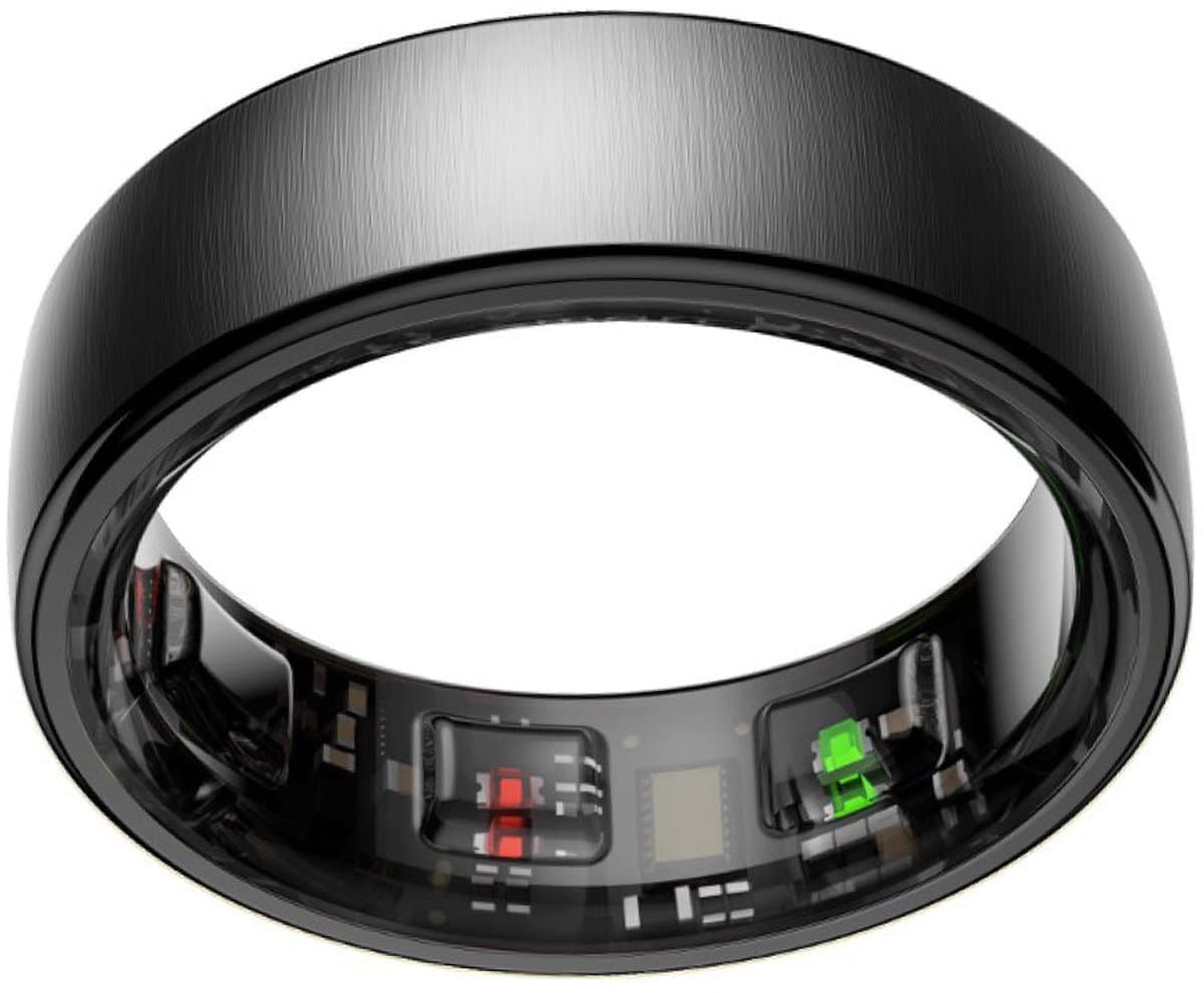 NOLATR Smart Ring NEX – Zonder Abonnement – Premium Activity & Slaap Tracker – 5-7 Dagen Batterij – Matte Afwerking – Zwart – Maat 11