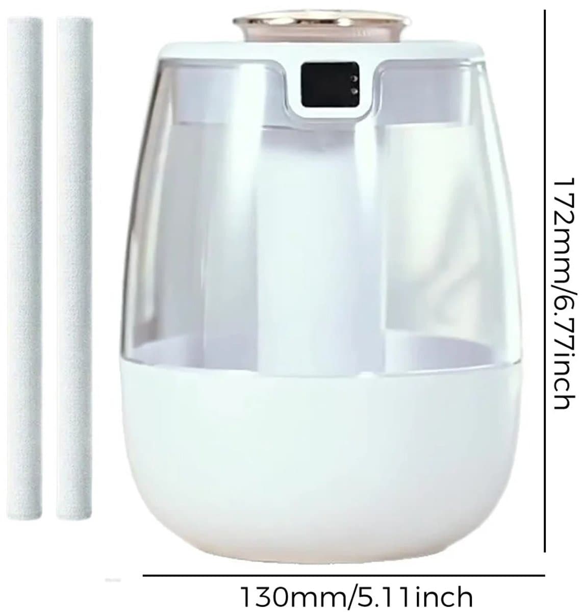 Niamora Luchtbevochtiger - Humidifier - Air humidifier - Mistbevochtiger - 1,5L - Grote capaciteit - USB oplaadbaar.