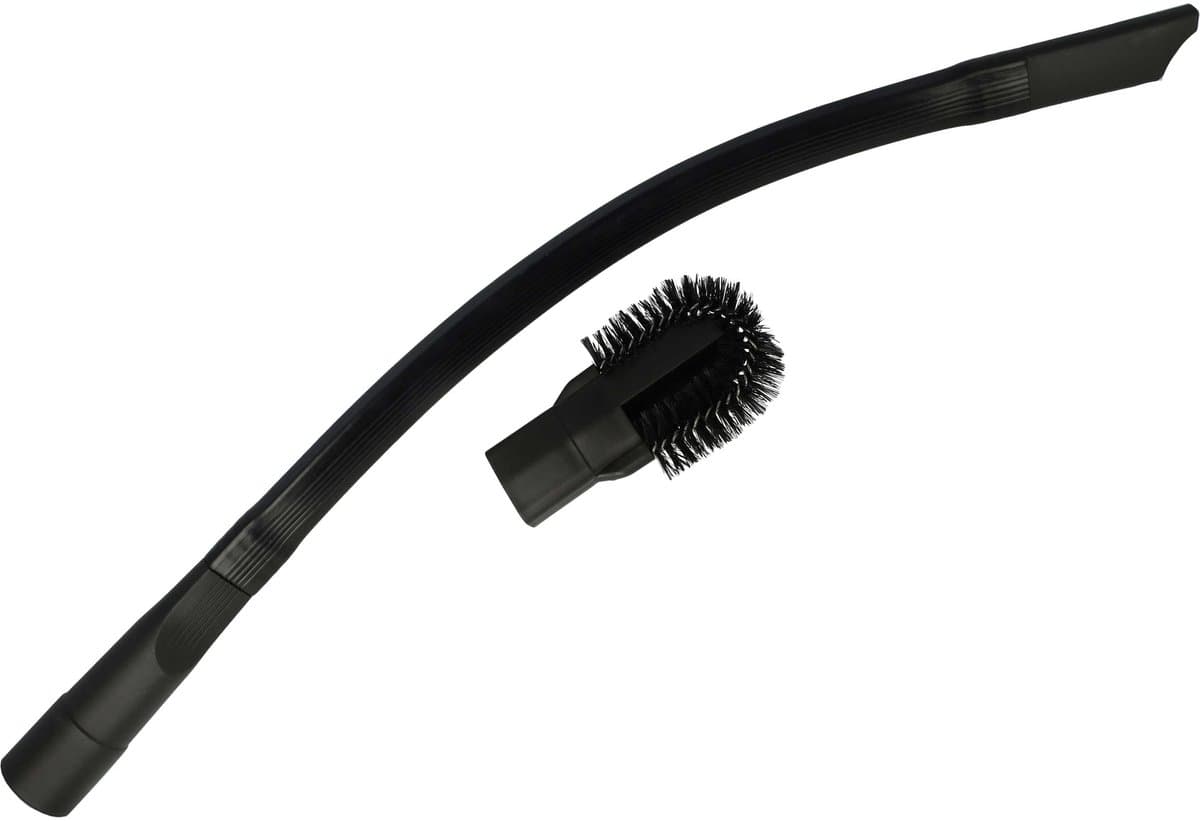 vhbw Flexibele kierenzuigmond compatibel met Kärcher NT 30/1 Tact TE L stofzuigers met een ronde aansluiting van 30-37 mm - zuigmond, afneembare borstel, 63,2 cm
