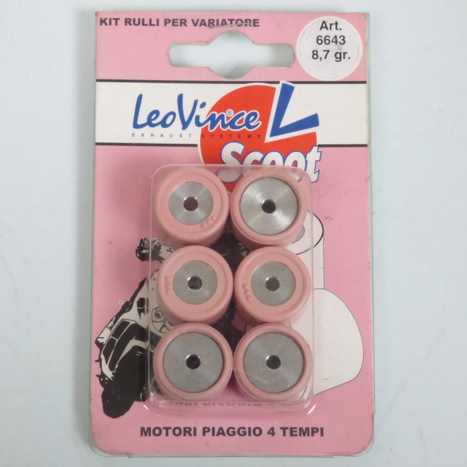 Galet rouleau de variateur Leovince pour Scooter Piaggio 400 X-Evo 2007 à 2012 Neuf
