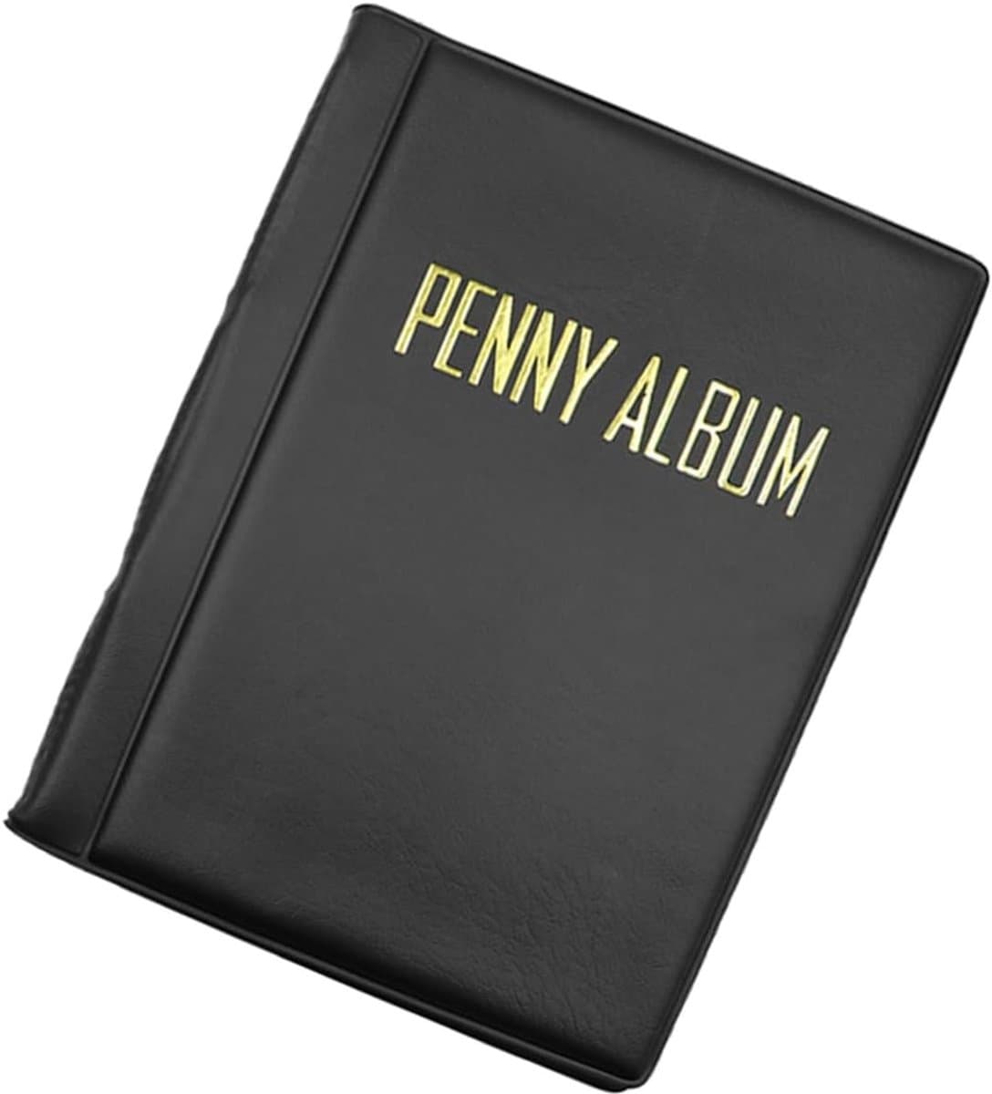 Muntenalbum - Zwart - 15,7 x 10,4 cm - PVC Verzamelmap voor Geperste Pennies