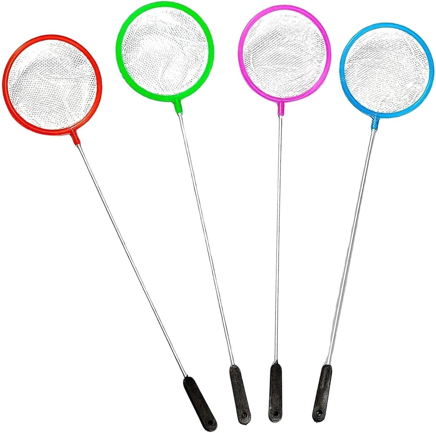 Aquarium Schepnet Fijn Mesh - Set van 4 - Nylon - Voor het voorzichtig vangen van vissen - ShopVlot
