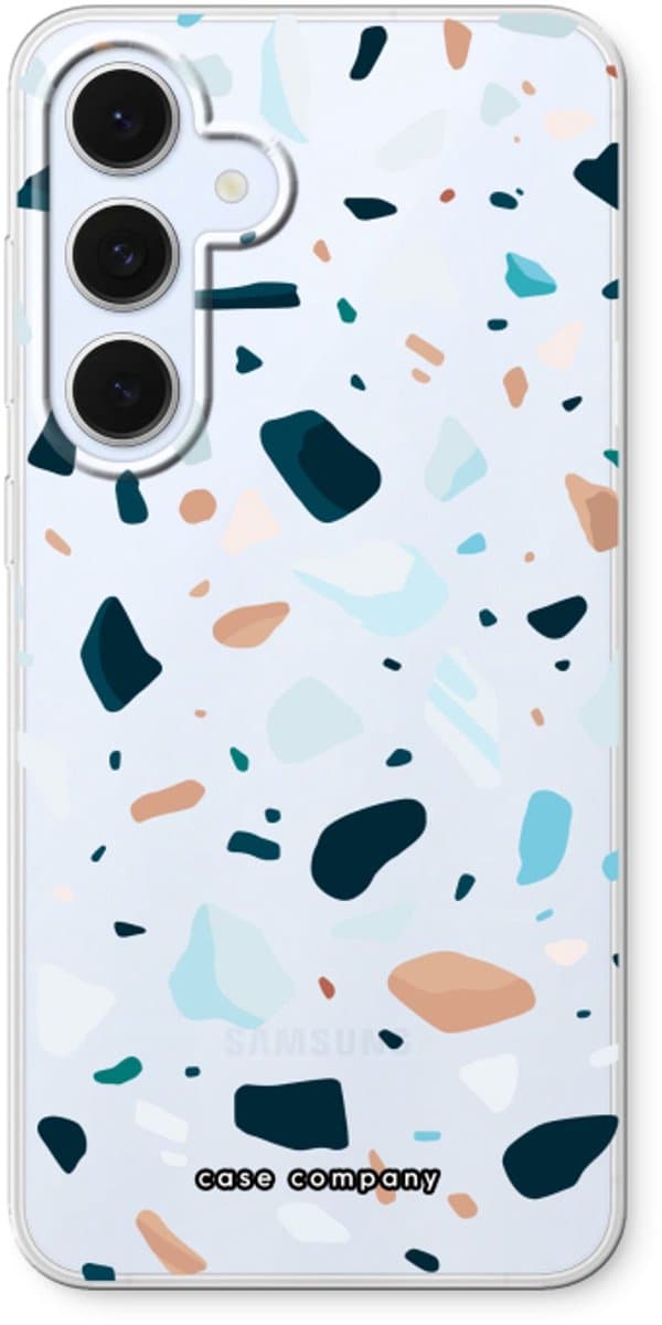 Case Company® - Hoesje geschikt voor Samsung Galaxy S24 FE hoesje - Terrazzo N°13 - Soft Cover Telefoonhoesje - Bescherming aan alle Kanten en Schermrand