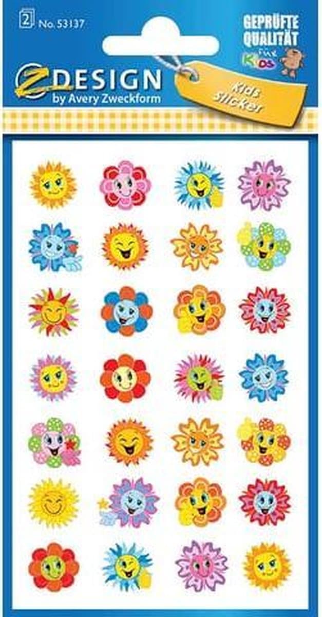 Avery papieretiket Z-design Kids pakje a 2 vel Bloemen