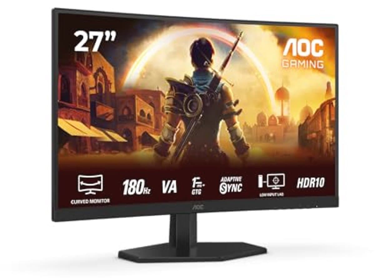 27 inch FHD Gebogen Gaming Monitor met 180 Hz en 0,5 ms