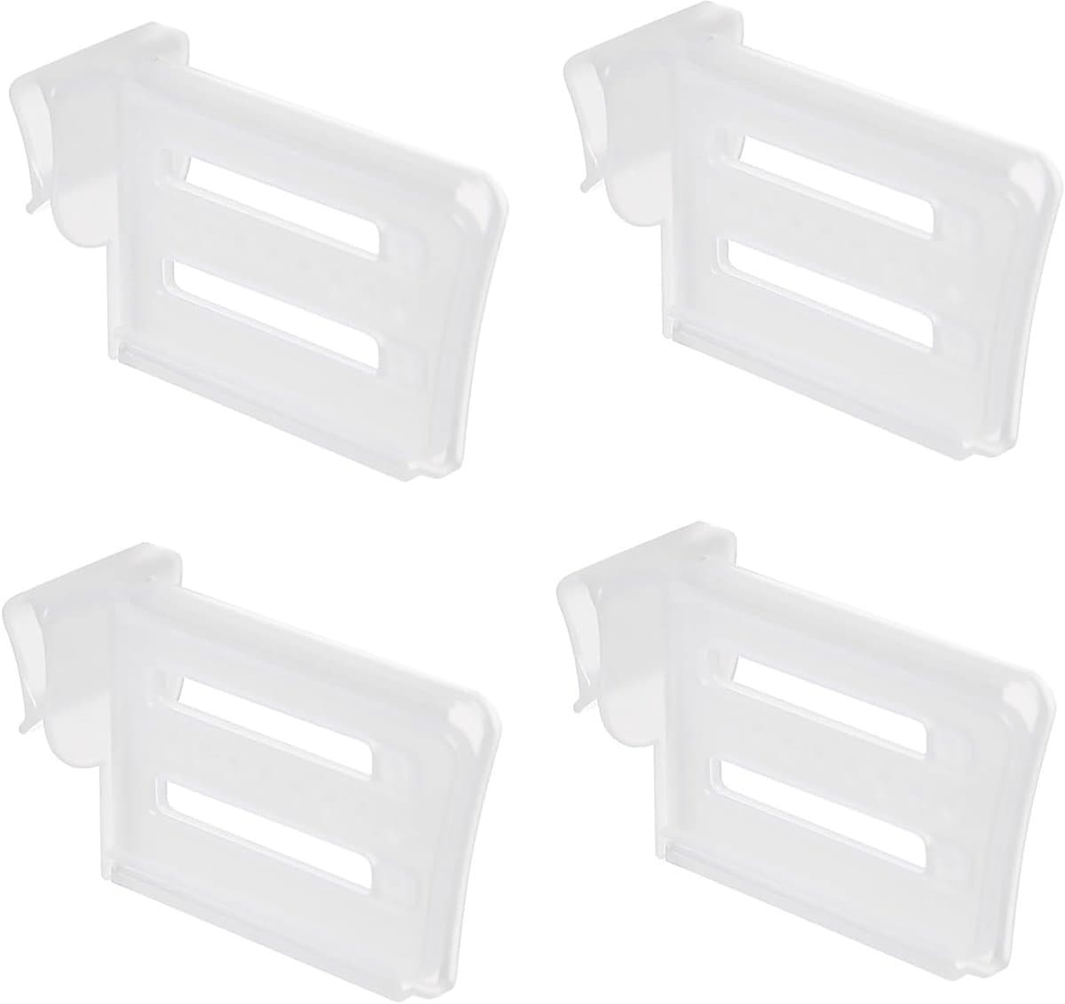 Koelkastorganisatie koelkastverdelers – wit – 4 Stuks – PP materiaal,uitschuifbaar,intrekbaar,verstelbare clips,plastic organizerhulpmiddelen
