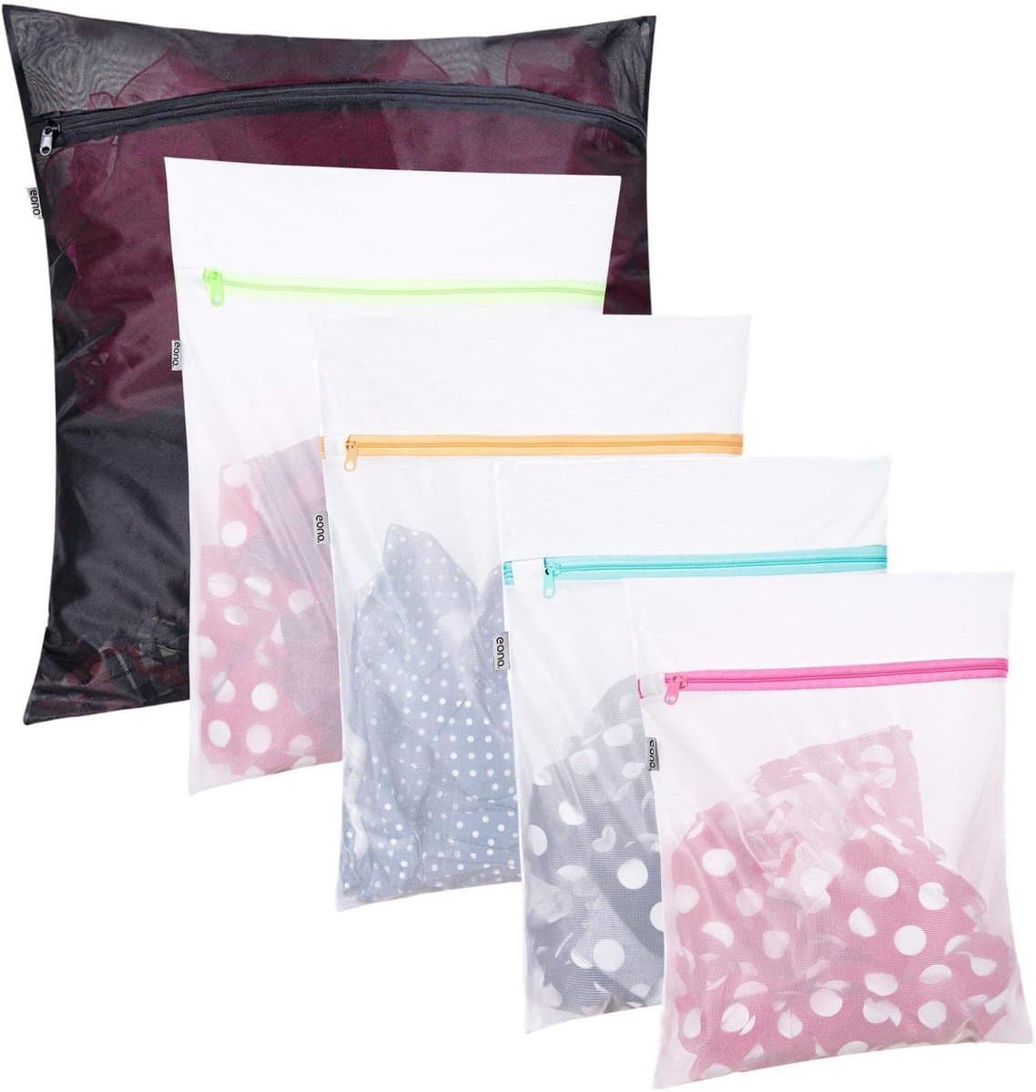 Wasnetten Set - Waszakken Beschermers - Fijne Was - Duurzaam Mesh Materiaal - 5 Stuks Divers