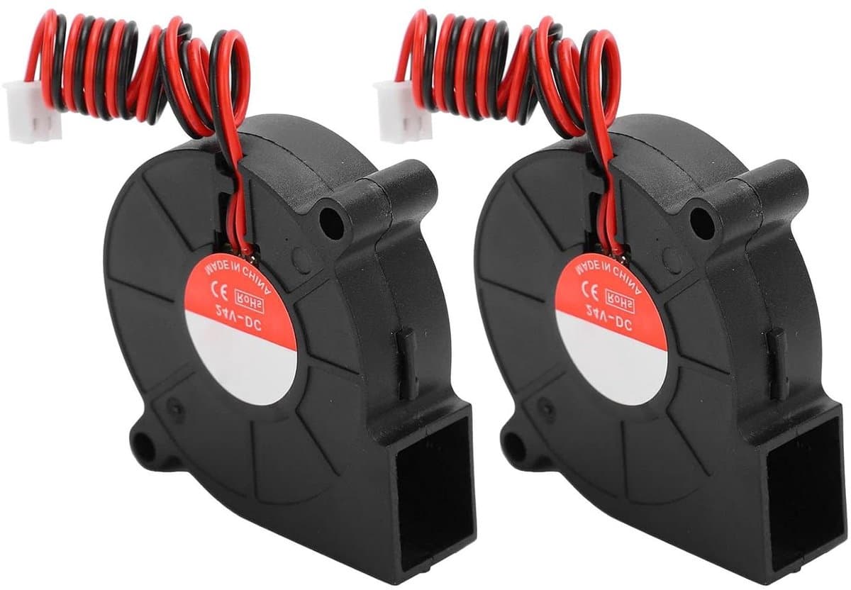 3D Printer Ventilator - Koeler Koelventilator - 3D Printen Koelen - Stille Werking - 50x50x15mm - Zwart
