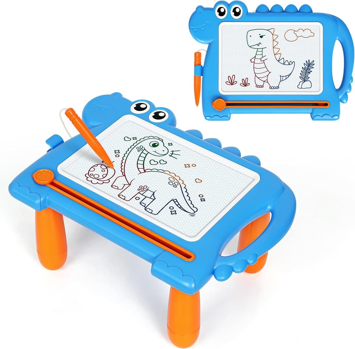 Thijox - Dinosaurus Magnetisch Tekentablet Speelgoed met Afneembare Poten, Creatief Educatief Tekenen voor Peuters 1-3 Jaar, Verjaardag, Kerst, Reissp