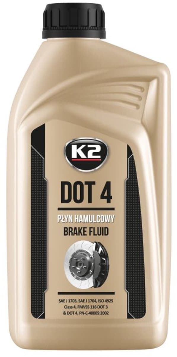 K2 T108 Serie - Remvloeistof - DOT 4 - 1L - Synthetisch