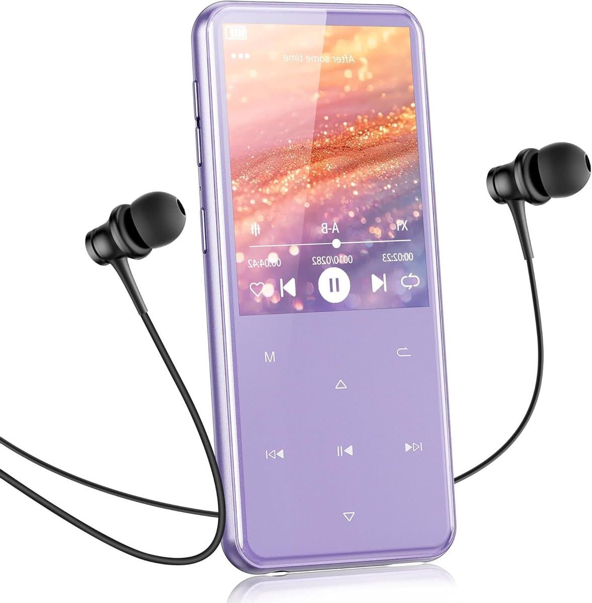MP3-speler - Muziekspeler Digitale speler - Muziek Luisteren - Bluetooth 5.3 - 64 GB - Paars