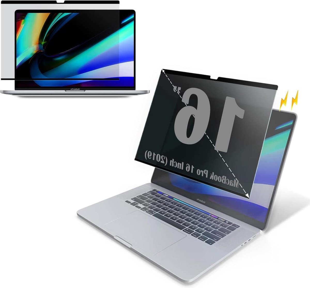 Magnetisch privacyscherm voor MacBook Pro 16 inch (2019) - Laptop privacyfilter - Antireflectieschermbeschermer