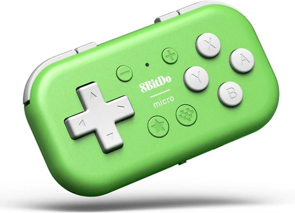 8Bitdo Micro - Gamepad - USB - Android, Nintendo Switch, PC, iOS - Groen