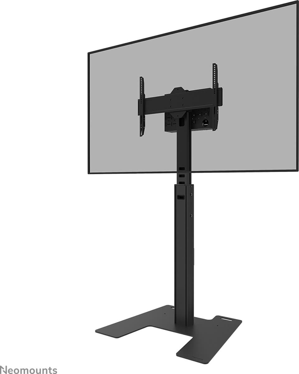 Neomounts MOVE Up FL45S-825BL1 TV vloerstandaard 37-75" - max 70 kg - manueel h 104-157 cm - VESA 100x100-600x400 - vergrendelbaar (excl. slot) - videobar kit optioneel beschikbaar - zwart