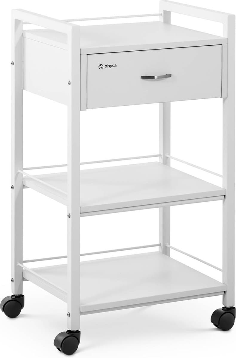 Cosmetische trolley - 1 lade - 3 planken - 47.5 x 40 x 85.5 cm - physa