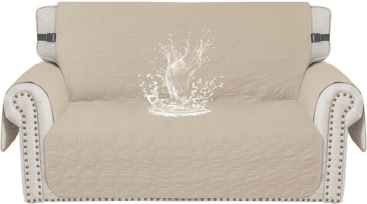 Waterdichte Tweezits Bankhoes met Armleuning - Krasbestendig en Antislip