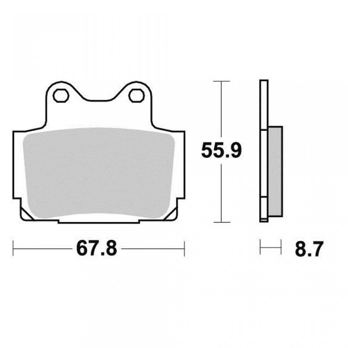 Plaquette de frein Vesrah pour moto Yamaha 400 Fzr Rr Exup 1990 à 1995 AR Neuf