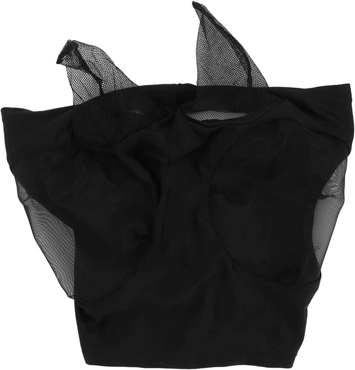 Paarden Vliegenmasker - Gezichtsmasker Paard - Insecten Weren - Ademend Gaasontwerp - 44x36cm - Zwart