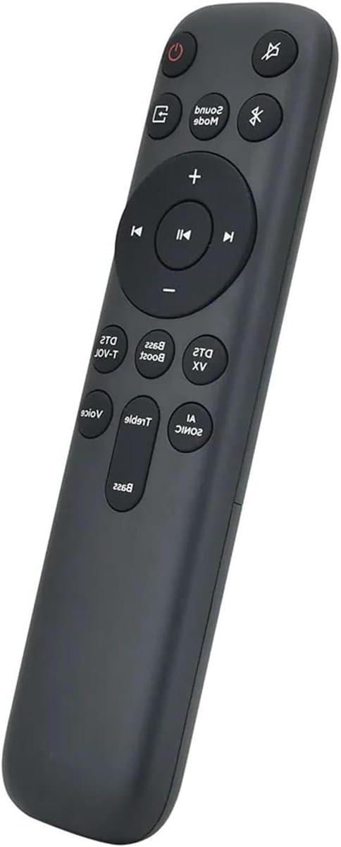 Afstandsbediening Soundbar - Bediening Extra - Soundbar Bediening - Hoge Kwaliteit Materiaal - 50 Gram - Zwart