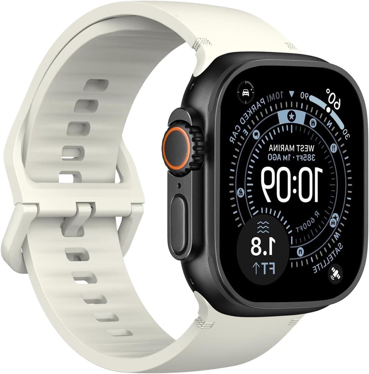 Sportieve Siliconen Horlogeband Geschikt voor Apple Watch Ultra en Series, Ademend en Comfortabel, Vervangband voor Dames en Heren, 49mm tot 42mm