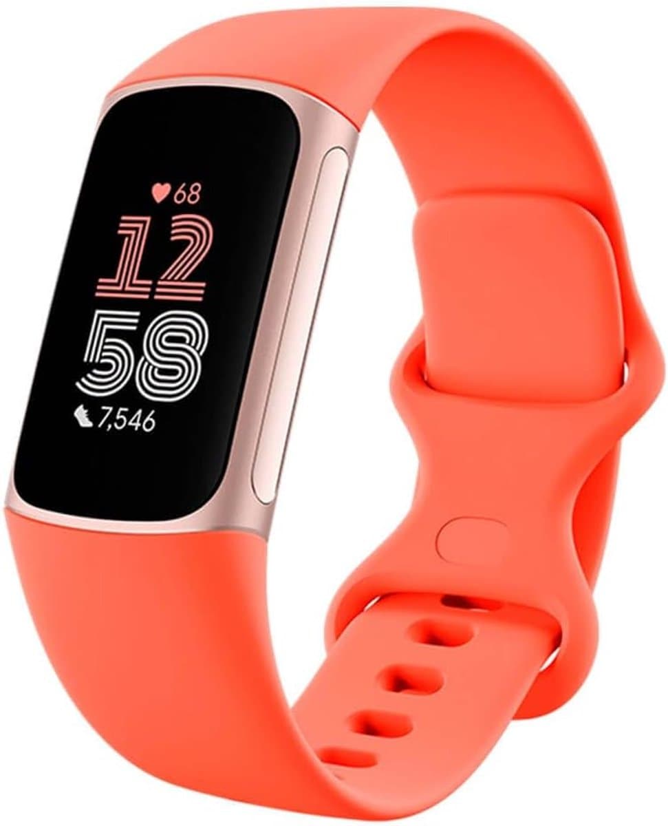 Activiteitstracker - Fitnessband Smartwatch - Dagelijkse Gezondheid - Google Apps Integratie - 1.54 Inch Display - Koraal Champagne