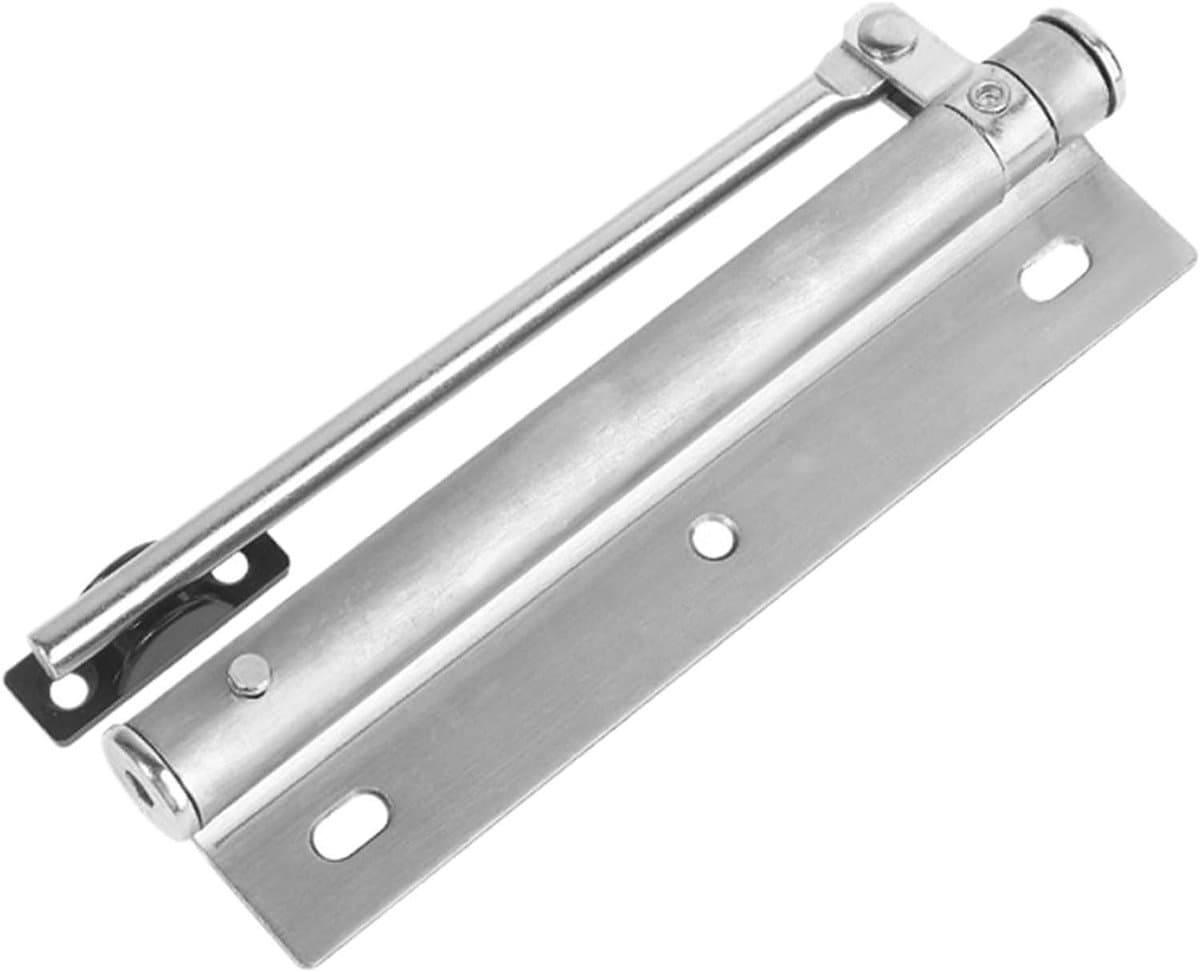 Automatische Deursluiter - Poort Closer RVS - Deuren Sluiten - Tweetraps Demping - 23.6 x 13.3 x 2.8 cm - Zilver